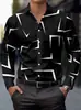 Camisa de Negocios para Hombre 2026 Moda Estampada Manga Larga Casual Corte Ajustado