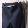 Pantalones de Hombre, Pantalones Finos de Seda Hielo, Ropa de Lujo de Segunda Clase para Negocios, Alta Elasticidad, Cintura Alta, Pierna Recta, Sin Planchar