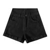 Pantalones cortos vaqueros de cintura alta para mujer, novedad de verano 2021, finos, sueltos, de pierna ancha, adelgazantes, de corte A, súper sexys.