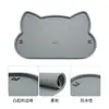 Tapete de Silicona para Mascotas Transfronterizo Impermeable Antideslizante Tapete de Alimentación Borde Elevado Tapete para Comida Tapete para Comedero de Gato y Perro Tapete para Comida de Gato