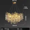 Lámpara de Araña de Cristal de Gama Alta Diseñador Sala de Estar Luz Principal Lámpara de Rama de Personalidad Creativa Comedor Dormitorio Iluminación Zhongshan Aluminio