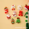 Novo Pingente Chaveiro Bola de Neve de Natal Transparente de Resina com Glitter Acessórios para Joias DIY Materiais Atacado