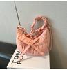 Nueva Bolso Cruzado de Hombro Único Casual Personalidad Plisado Lazo Nylon Estilo Perezoso Debajo del Brazo Estilo Ins