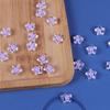 Color Translúcido a Juego Flor de Cinco Pétalos Agujero Recto Agujero para Encordar Cuentas Pulsera Aretes Adornos para la Cabeza Materiales Hechos a Mano Accesorios Joyería DIY