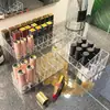 Caixa de armazenamento de batom, organizador de mesa à prova de poeira para cosméticos, esmalte, caixa de batom transparente, suporte de alta qualidade para lip gloss e batom