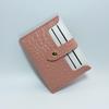 Billetera Fina Estilo Coreano 2024 con Múltiples Ranuras para Tarjetas y Hebilla para Estudiantes Femeninas, Adecuada para Tarjetas Bancarias y de Crédito, Tarjetero Color Macarrón