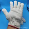 Guantes de Hilo de Algodón Grueso, Protectores Antideslizantes Resistentes al Desgaste, Engrosados de Siete Hilos, Guantes Blancos de Protección Laboral para Diversas Tareas