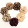 Moño de Pelo Estilo Europeo y Americano para Mujeres, Moño de Pelo Elástico, Seda de Alta Temperatura, Moño de Pelo Rizado Natural Esponjoso, Fábrica de Pelucas Transfronteriza
