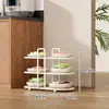 Estante de Almacenamiento Multifuncional para Cocina Organizador de Platos de Múltiples Niveles para Encimera para Ollas, Sartenes, Tazones y Platos