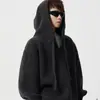 Directo de Fábrica Versátil Sudadera con Capucha de Punto Pesado Estilo Americano Hombres Mujeres Otoño Invierno Engrosada Cálida Estilo Perezoso Sensación de Alta Gama