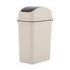 Cubo de basura personalizado de gran capacidad con tapa abatible Cubo de basura doméstico para sala de estar, cocina, cubo de basura grande de plástico con tapa