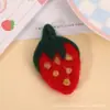 Accesorios de Fieltro de Lana Transfronterizos Dibujos Animados Fresas Zanahorias Patito Amarillo Materiales para Joyería Accesorios Hechos a Mano para DIY Accesorios