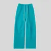 Pantalones de Lana de Cordero Blancos Cálidos de Forro Polar de Pierna Ancha para Mujer, Invierno 2026 Nuevos Pantalones Deportivos Jogger Gruesos Forrados de Forro Polar de Cintura Alta