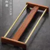 Alas de Pollo Ébano Cobre Madera Estante para Tazas de Té Estante de Almacenamiento para Ceremonia de Té Japonesa Estante para Secar Tazas Soporte para Tazas de Té Accesorios para Juego de Té Kung Fu