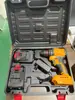 Taladro Eléctrico de Mano con Batería de Litio, Destornillador Eléctrico Recargable de Alto Par, Taladro de Pistola Sin Escobillas con Batería de Litio, Tipo Portátil Recargable