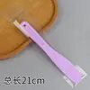 Herramientas de Belleza DIY Palillo Mezclador de Plástico para Mascarillas Raspador Aplicador de Mascarilla Corporal Cuchara con Forma de Media Luna para Crema de Ojos