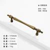 Manijas de bronce para puertas de gabinetes, estilo chino, nuevas y sólidas, para cajones de armarios retro, estilo europeo antiguo, manijas pequeñas para muebles simples.