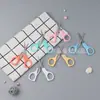 Tijeras para bebé con mango de plástico ins lindas tijeras redondas para manualidades tijeras pequeñas para estudiante hechas a mano venta al por mayor