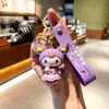 Nuevo Llavero de Muñeca Kuromi de Sanrio para la Temporada de Flores, Lindo y Delicado Colgante para Mochila Escolar, Pequeño Regalo de una Máquina de Garra