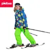 Traje de Esquí Phibee Phoebe Elefante Transfronterizo para Niños Dos Piezas Niños Grandes Doble Tabla Impermeable y Cortavientos Engrosado