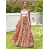 Nueva Falda Floral 2026 para Mujer, Falda de Cintura Alta Corte A, Falda de Paraguas Estampada Estilo Bohemio, Falda Retro Europea y Americana