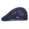 Sombrero de Malla Transpirable Fresco para Verano, Sombrero de Sol para Exteriores, Boina Versátil, Gorra de Moda, Sombrero para Hombre, Fábrica de Sombreros