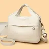 Bolso de Hombro de Moda Retro con Estampado Patchwork, Bolso Cruzado de Cuero Suave, Bolso de Mano Clutch Casual Multicapa de Gran Capacidad para Mujer
