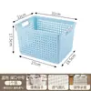 Cesta de almacenamiento de plástico para uso doméstico, caja de almacenamiento de escritorio, cesta de almacenamiento para artículos varios de cocina, caja de bocadillos y juguetes para jardín de infantes