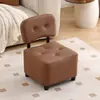 Banqueta Baixa Doméstica, Cadeira Pequena com Encosto, Banco Pequeno, Sofá de Sala de Estar, Banqueta para Mesa de Centro, Cadeira Giratória com Rodas, Banco para Trocar Sapatos na Entrada