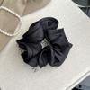 Design de Scrunchie de Cetim para Intestino Grosso Feminino Novo Estilo 2025 Corda de Cabelo de Alta Qualidade Simples Elegante Scrunchie de Madeira Supergrande