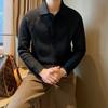 Nuevo Suéter Polo para Hombre de Otoño e Invierno con Cuello Camisero, Lujo Ligero Ajustado Casual de Negocios de Manga Larga Cálido Comercio Exterior Venta al por Mayor Transfronteriza