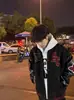 Chaqueta de béisbol de retazos bordada con letras de alta resistencia, de moda, para hombre, otoño e invierno, engrosada, elegante abrigo para pareja