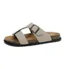 Sandalias de Talla Grande Transfronterizas de Aliexpress 2026 Nuevo Estilo Europeo y Americano Hebilla Zapatos Birkenstock Casuales de Una Tira Sandalias de Playa