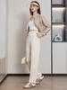 Pantalones casuales de talla grande para mujer, de primavera y verano, con medias elásticas altas y delgadas, con capas de aire, holgados y cómodos, para uso exterior, con sensación de desnudez.
