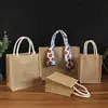 Bolsa de Yute, Bolsa Estilo Vintage, Bolsa Ecológica, Bolsa de Compras, Bolsa para Lonchera, Regalo Estudiante de Lino, Bolsa Tote Promocional, Bolsa de Arpillera