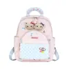 Moda de nicho estilo coreano, minirmochila minimalista con estampado de lunares y estrellas, perfecta para salidas infantiles y desplazamientos, elegante y ligera