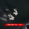 Brincos Trendy Cool Women's ins Cold Style Internet Celebrity Simples Incrustado de Diamantes Luz Nicho High-end Sense Zircon Bow Brincos