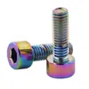 Tornillos Portabotellas de Bicicleta Transfronterizos Bicicleta de Montaña Portabotellas Tornillos de Aleación de Aluminio M5*15Mm Bicicleta de Carretera Exterior