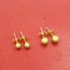 Aretes de cobre europeo chapados en oro, larga duración sin decoloración, moda para bodas, aretes coreanos para mujer, aretes de temperamento