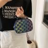 Bolso de mano de tela con diseño sencillo, bandolera de moda para mujer, pequeño, cuadrado, para primavera 2025