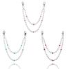Venta Caliente Transfronteriza Europea y Americana Hip-Hop para Hombre Nicho Cadena de Bolas de Diamante Cadena de Cintura Bolso Colgante Accesorios de Cadena de Cintura