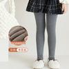Calça Peça Única de Lã de Cordeiro Infantil 2025 Novo Estilo de Inverno Leggings Grossas Forradas com Fleece Meias de Tricô Trançado