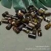 Cuentas Pequeñas de Barril de Ágata de Color Oscuro con Cuentas Espaciadoras, Accesorios Coleccionables, Joyería DIY 525