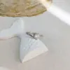Anillo de Brazo Retorcido con Forma de Corazón y Diamante de Plata de Ley S925 para Mujer, Simple, con Forma de Corazón, Lindo, para Chicas Ins, Joyería de Anillo de Diamante Moissanita