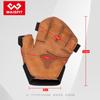 Press de banca con agarre duro, protección de palma de medio dedo, dominadas, mancuernas, fitness, protector de mano, guantes deportivos de piel de vaca