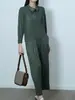 Moda de Alta Gama Nuevo Conjunto de Dos Piezas de Cárdigan Corto y Pantalones Harem Ajustados de Color Sólido de Manga Larga para Mujer, Rejuvenecedor y Adelgazante