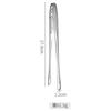 Acero inoxidable 304 alargado postre hueco pinza para hielo comida pinza para comida olla caliente bistec buffet barbacoa pinza para carne