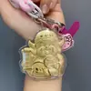 Cadena para Teléfono, Llavero, Colgante para Bolso, Colgante para Coche de Oro Puro 999 Dios de la Riqueza que Atrae la Fortuna, Regalo para Amigos Hombres y Mujeres