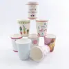 Copo de papel descartável Kangle para festa de aniversário cor 9 oz 250ml copo de papel de aniversário pode ser impresso logo