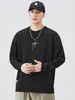 Camiseta de manga larga estilo americano para hombre, colección otoño 2026, primavera y otoño, camiseta interior de algodón puro con estructura de bambú, talla grande